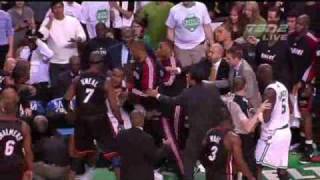 CelticsHeat Brawl  Kevin Garnett Ejected [upl. by Levana636]