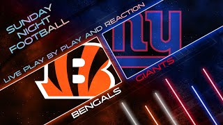 Bengals vs Giants Live Play by Play amp Reaction [upl. by Mehelhteb]