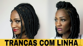 COMO FAZER TRANÇA BOX BRAIDS DE LINHA DE CROCHÊ [upl. by Kaspar]