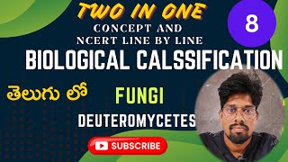 BIOLOGICAL CLASSIFICATION8 FUNGIDEUTEROMYCETES  NCERTLINE BY LINE  Class 11 [upl. by Crowe]