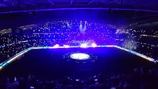 Man City vs Sporting CP 9th March 2022 Pre Game Light Show [upl. by Gelb]