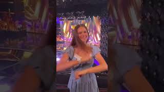 Karolina Protsenko is dancing on Americas Got Talent violin shorts [upl. by Sumer]