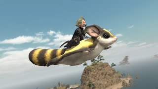 FFXIV Tyaitya Sugar Glider Mount [upl. by Ahsiniuq]