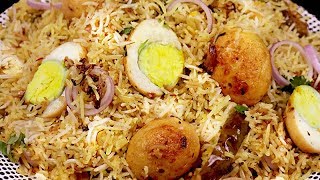 अंडा बिरयानी की यह तरीके को जान कर कहोगे की पहले क्यों नहीं पता था  Super Easy Egg Biryani [upl. by Sibley]