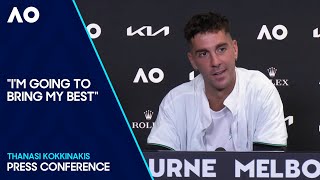 Thanasi Kokkinakis Press Conference  Australian Open 2024 First Round [upl. by Ellecrad]