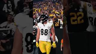 Pat Freiermuth touchdown  spike  dab vs Raiders PITvsLV on NBC [upl. by Iramaj]