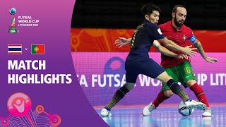 Thailand v Portugal  FIFA Futsal World Cup 2021  Match Highlights [upl. by Murrah482]