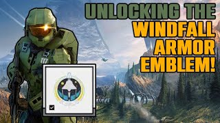 Unlocking the Windfall Armor Emblem  Halo Infinite [upl. by Aihsilef]