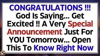 1111💌God Says Get Excited A Very Special Announcement Just for YOU✝️God Message Today  God Says [upl. by Amarillas]