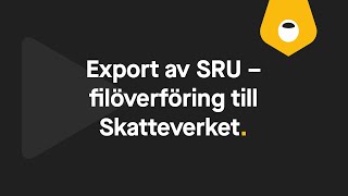 Export av SRU – filöverföring till Skatteverket från BL Skatt [upl. by Herbst632]