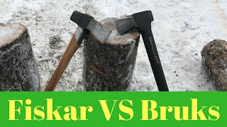 Gransfors Bruks VS Fiskar X27 quotBATTLE OF THE AXESquot [upl. by Ain685]