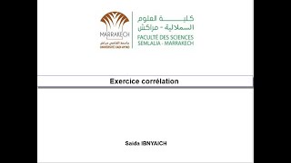 Exercice Corrélation [upl. by Yeslaehc172]