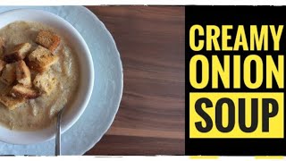 Creamy Onion Soup with Garlic Toast  Easy Comfort Food Recipe سوپ پیاز [upl. by Soalokcin76]