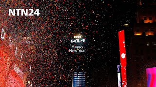 Así recibieron el Año Nuevo en Times Square y otras partes del mundo [upl. by Sherborne509]