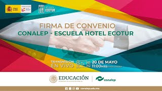 Firma de Convenio ECOTUR  CONALEP [upl. by Mann672]