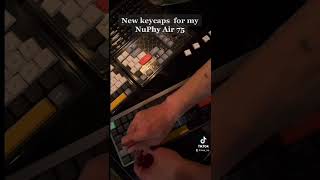 NuPhy Air 75 keycaps swap [upl. by Pachton595]