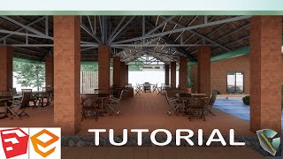 How to make the Thatched roofing material by Enscape amp Sketchup [upl. by Intyrb]