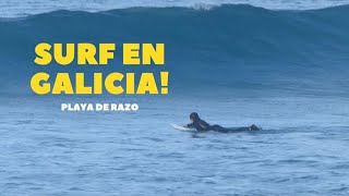 Surf en Galicia Playa de Razo Diciembre 2022  Juan Diez Duralde [upl. by Emlynne]