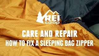 How to Fix a Sleeping Bag Zipper  REI [upl. by Erbua]