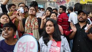 JNUSU 2024 Elections Day Scenes  22 March 2024  JNU Campus [upl. by Osrick]