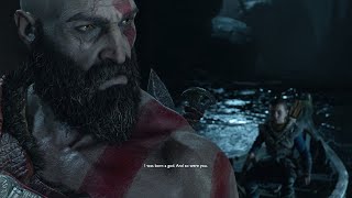 God of War 4  Kratos Reveals To Atreus Hes a God From Sparta God of War 2018 PS4 Pro [upl. by Eulalee]