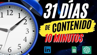 🗓️Crea un CALENDARIO de Contenido en 10 MINUTOS con INTELIGENCIA ARTIFICIAL [upl. by Solegnave972]