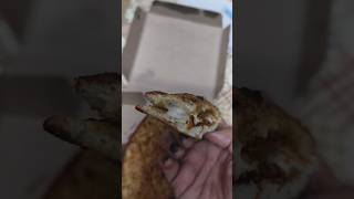 oven story infused garlic bread review stuffedgarlicbread garlicbread food indianfood foodie [upl. by Airdnua]