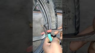 How To Install Tubeless Valve in Rims shortsvideo youtubeshorts [upl. by Nylsoj843]