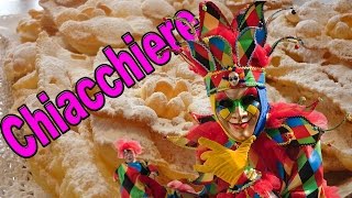 Frappe o Chiacchiere Ricetta  Come Fare Dolci di Carnevale 2016 [upl. by Ponton]