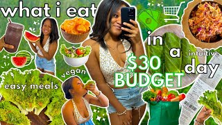 RAW VEGAN ON A 30 BUDGET  What I Eat in a Day EASY amp CHEAP MEALS 🍉🍒🫐 [upl. by Sawyere]