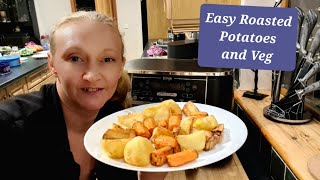 Ninja Air Fryer Roasted Potatoes and Veg [upl. by Ansell]