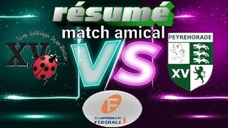 Fédérale1 UA GujanMestras vs Peyrehorade Sport résumé match amical [upl. by Ylrebmi708]