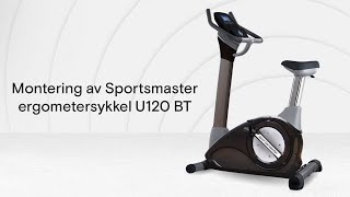 Montering av Sportsmaster ergometersykkel U120 BT [upl. by Mindi710]