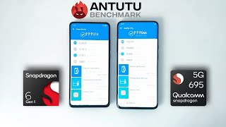 Snapdragon 6 Gen 1 Vs Snapdragon 695  Antutu Benchmark amp Specification [upl. by Seana]