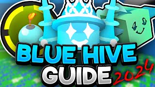 UPDATED Blue Hive GUIDE 2024  Bee Swarm Simulator [upl. by Aicnerolf]