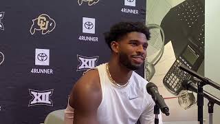 QB Shedeur Sanders press conference after CU Buffs loss at Nebraska [upl. by Linder]