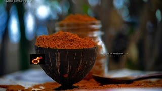 How to make home made Kerala Sambar PowderWith English Subtitles Recp no41 [upl. by Gahl841]