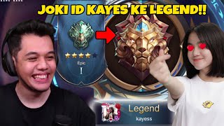 Seharian JOKIIN ID KAYES Balik Ke LEGEND Lagi Kita Bikin KAYES SENENG Dulu CUY  Mobile Legends [upl. by Kora755]