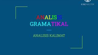 Analisis GramatikalKalimat Dasar [upl. by Nosnor992]