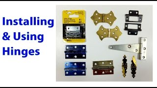 Installing and Using Hinges Woodworking Beginners 19 [upl. by Oisacin]