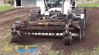 Harley Rake Attachment for Skid Steer Loaders  Demo [upl. by Ayatahs]