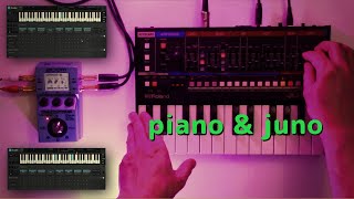 Scaler 2s Felt Piano amp Roland JU06A Jam  quotJuno amp Pianoquot [upl. by Schechinger748]