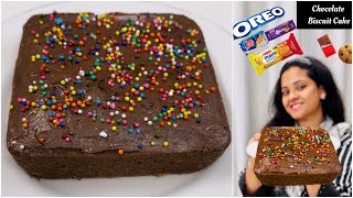 Chocolate Oreo Cake  Leftover Biscuits Cake  Selines Recipes [upl. by Hobbie]