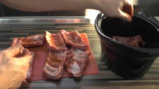 Spareribs zubereiten im Slow Cooker [upl. by Gem]