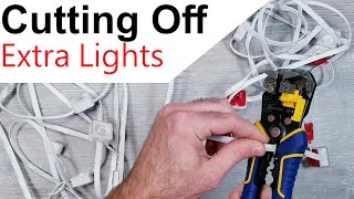 Cutting Off Extra Lights on GOVEE Permanent Outdoor Lights  Regular and Pro Kit Walkthrough [upl. by Dominick]