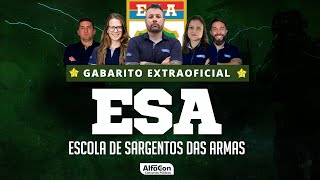 Concurso ESA 2023  Gabarito Extraoficial  AlfaCon [upl. by Joshuah]