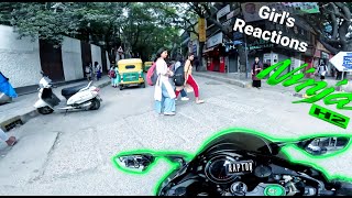 GIRLS REaCTION On KAWASAKI NINJA H2  Public Reactions 2023 [upl. by Einitsed]