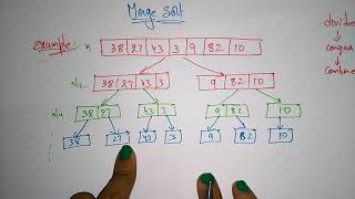 Merge sort example  Design amp Algorithms  Lec16  Bhanu Priya [upl. by Lobel]