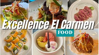 Food Review of Excellence El Carmen Resort  Punta Cana Dominican Republic ALL INCLUSIVE [upl. by Rtoip]