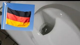 🇩🇪 GERMANY TOILET 2 🇩🇪 quotWallhung VILLEROYampBOSH Bowl and SCHWAB Buttonquot [upl. by Yrtnej]